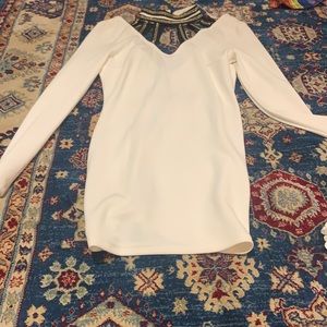 White mini dress